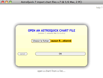 astrology chart open astroquick7 file