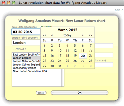 astrology lunar return forecast