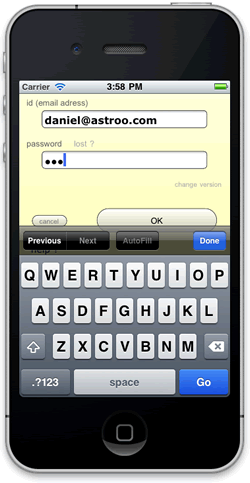 astrology software iphone login