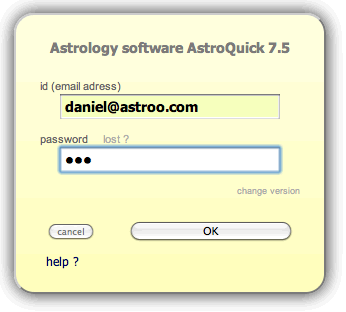 astrology software online login