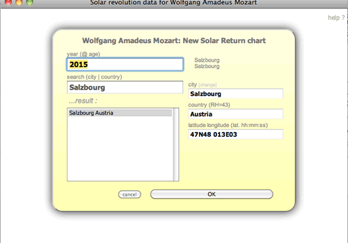 astrology solar return chart