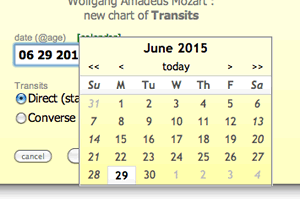 astrology calendar periode of transits