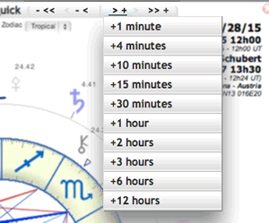 astrology forecasts time navigation astroquick software menu